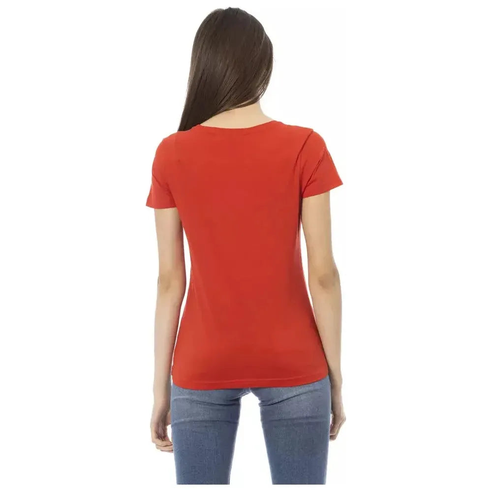 Trussardi Action Red Cotton Women T-Shirt