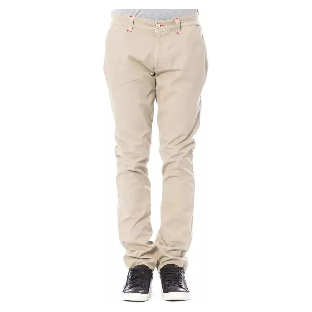 Verri Beige Cotton Men Chino Pant VE-18277-W31