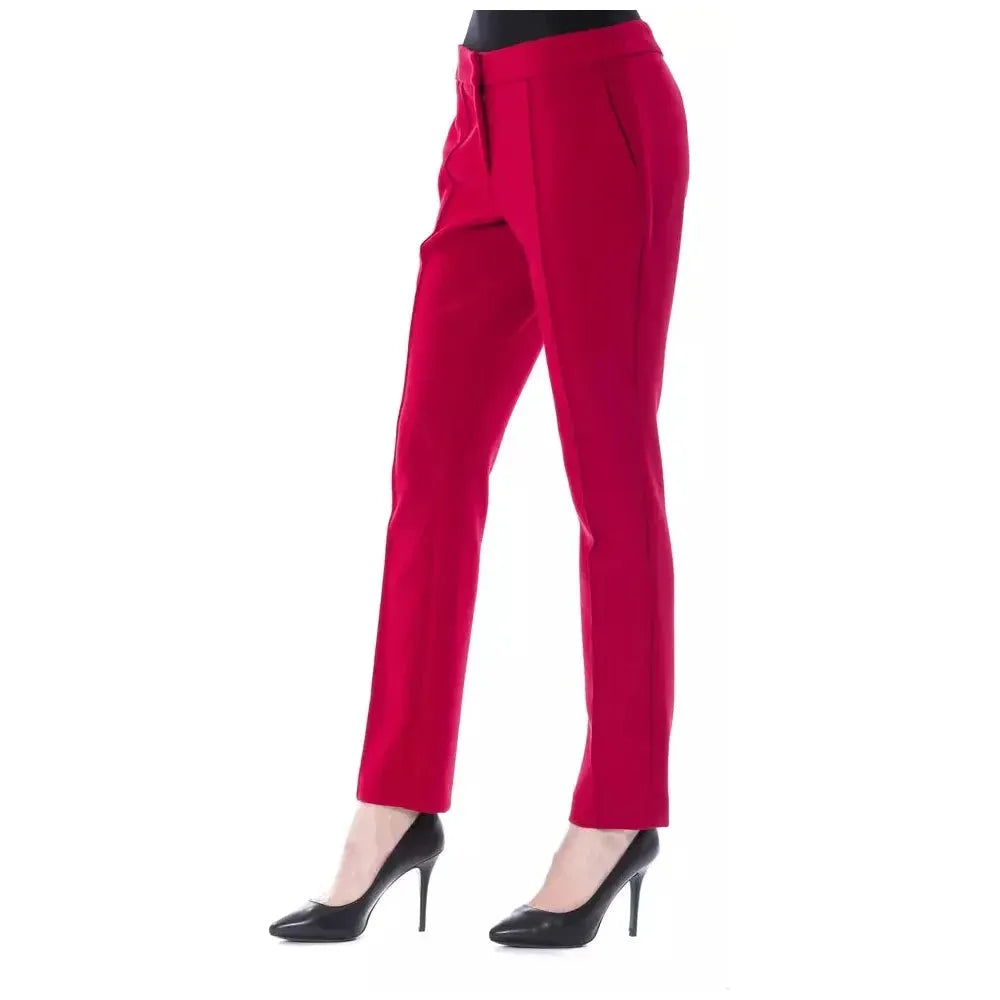 BYBLOS Fuchsia Polyester Women Pant BY-17648-IT42|M