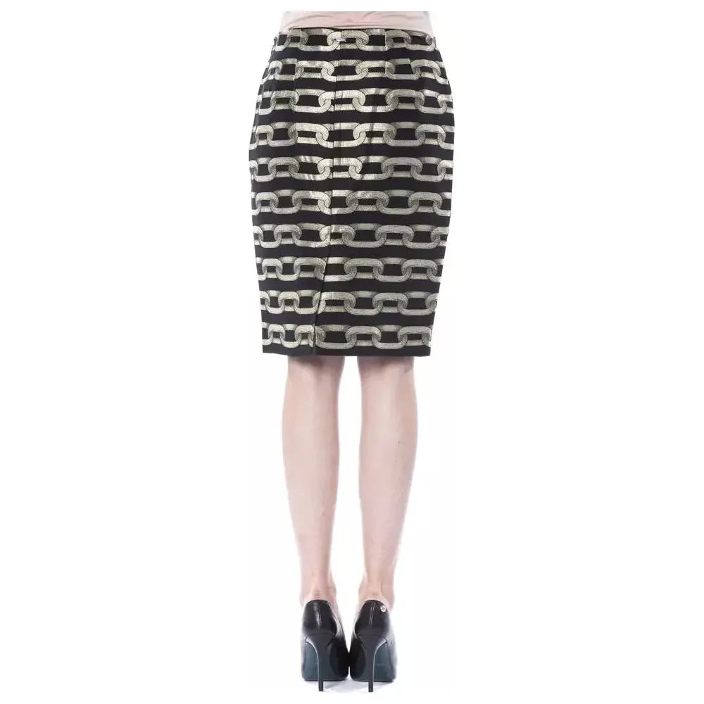 BYBLOS Black Viscose Women Skirt WOMAN SKIRTS