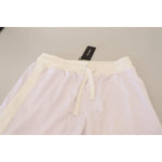 Dolce & Gabbana White Polyester Crown Logo Jogger Pants PAN73243 - 48