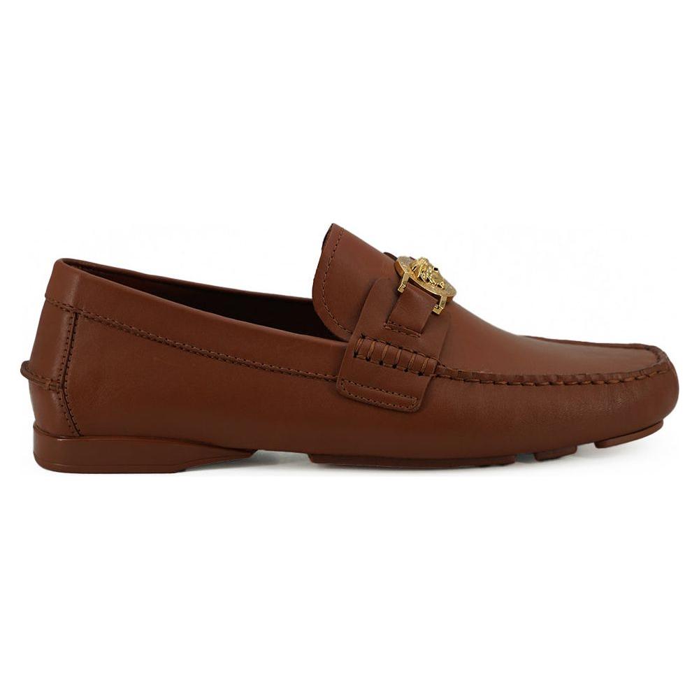 Versace Elegant Medusa-Embossed Leather Loafers 8054712179518