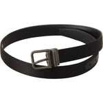 Dolce & Gabbana Black Calfskin Leather Vintage Metal Buckle Belt BEL8685 - 75