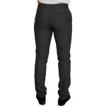 BENCIVENGA Elegant Striped Dress Pants for Men BENCIVENGA Dark Slate Gray