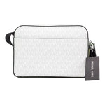 Michael Kors Cooper Small Bright White Palm Signature PVC Utility Crossbody Bag 90886