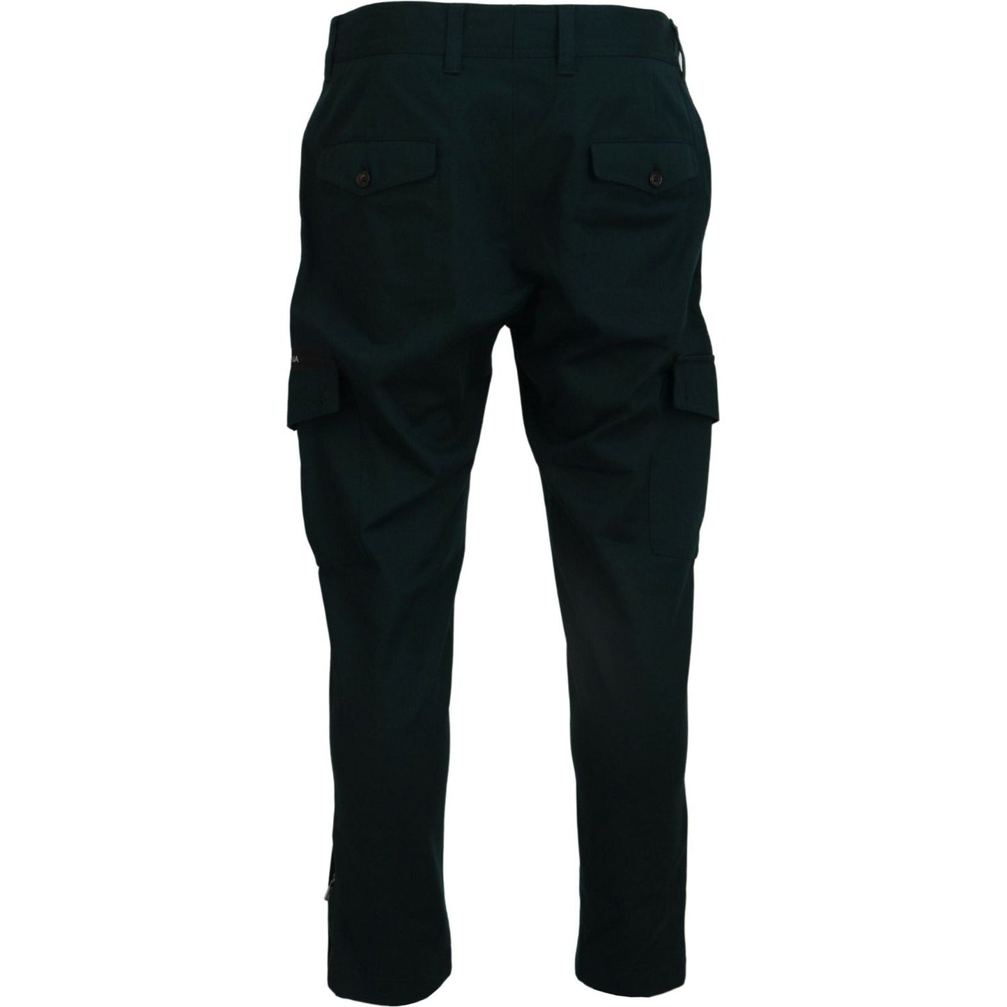 Dolce & Gabbana Green Cargo Cotton Stretch Jeans Pant