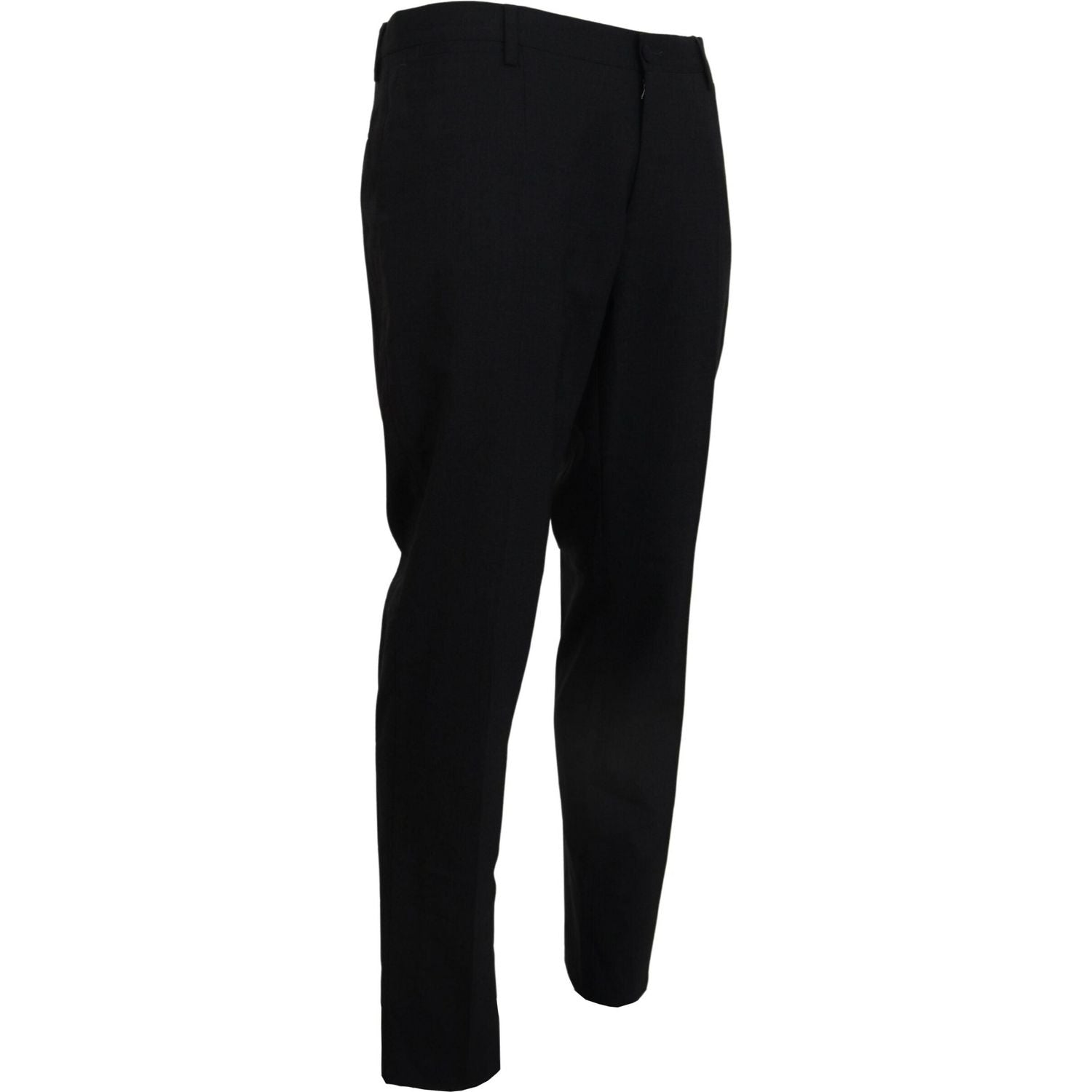 Dolce & Gabbana Gray Wool Stretch Dress Formal Slim Fit Pant