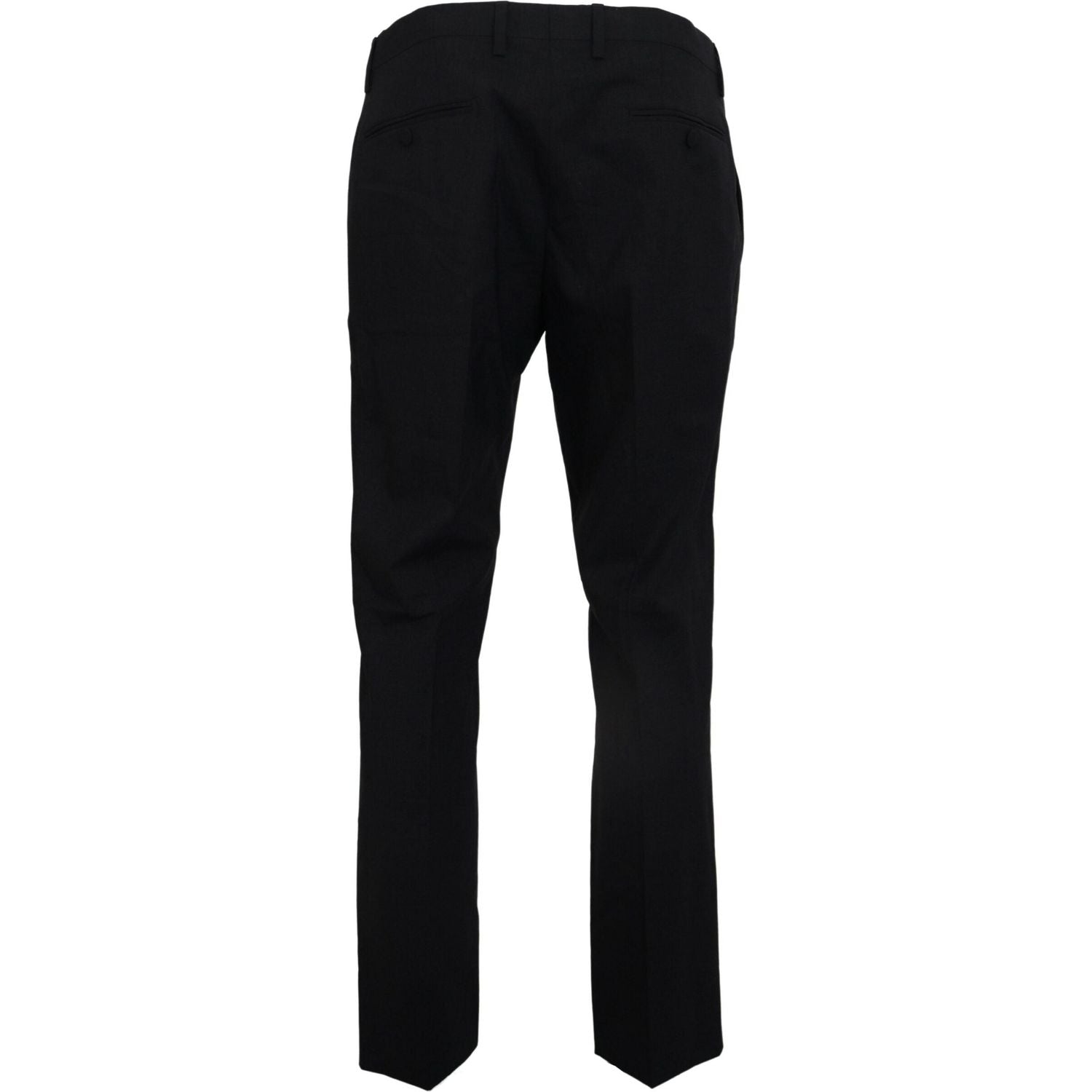 Dolce & Gabbana Gray Wool Stretch Dress Formal Slim Fit Pant