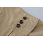 Dolce & Gabbana Brown Cotton High Waist Tapered Pants PAN74589- 40