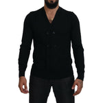 Dolce & Gabbana Black Cashmere Button Down Cardigan Sweater TSH83993-50