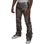 Dolce & Gabbana Silver Metallic Nylon Stretch Pants PAN74733- 44