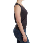 John Galliano Brown knit tank top SIG12069-2