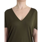 John Galliano Green shortsleeved blouse top SIG11878-2