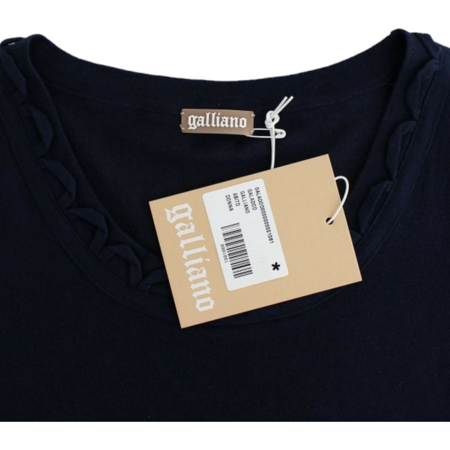 John Galliano Blue cotton jersey dress SIG11573-3