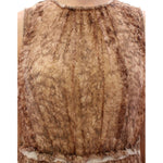 Dolce & Gabbana Brown sleeveless silk dress GSS11463-1