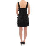Dolce & Gabbana Black floral crystal embedded dress GSD12633-1