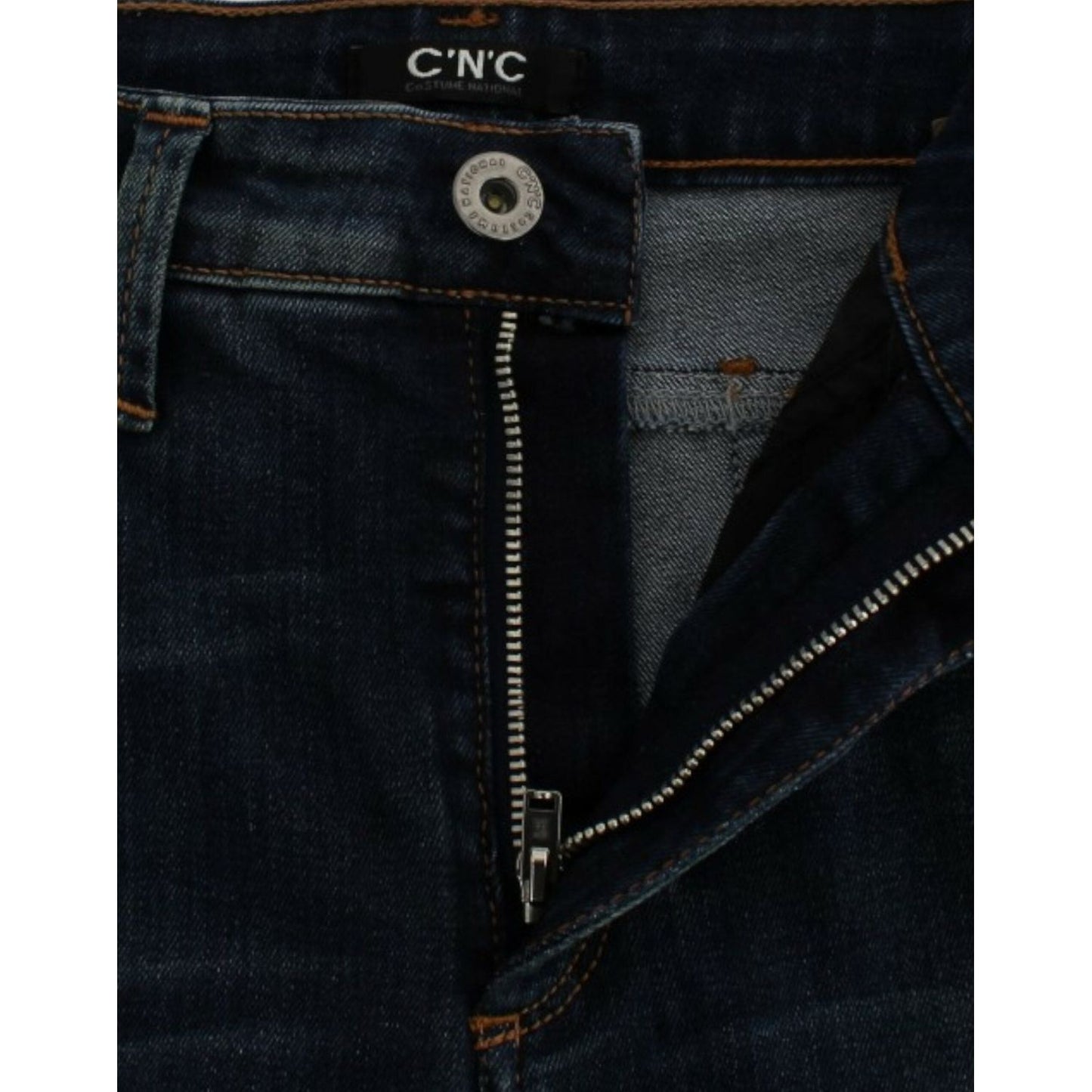 Costume National Blue straight leg jeans SIG12468-1