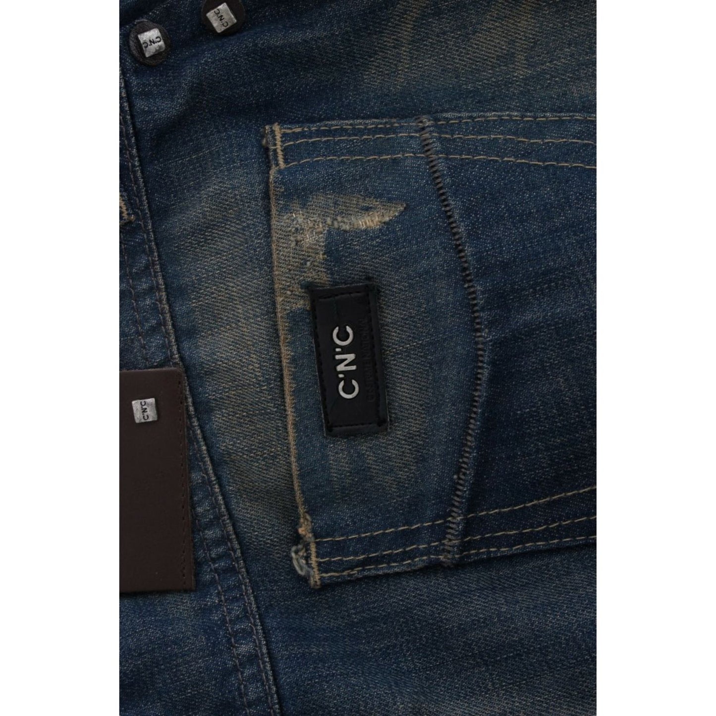 Costume National Blue straight leg jeans SIG12554-2