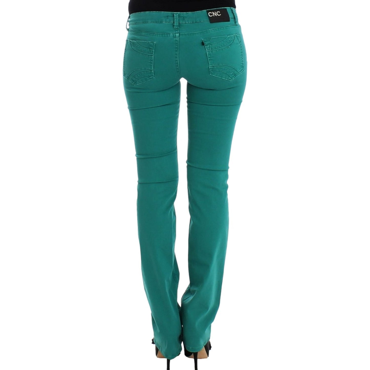 Costume National Green straight leg jeans SIG12463-1