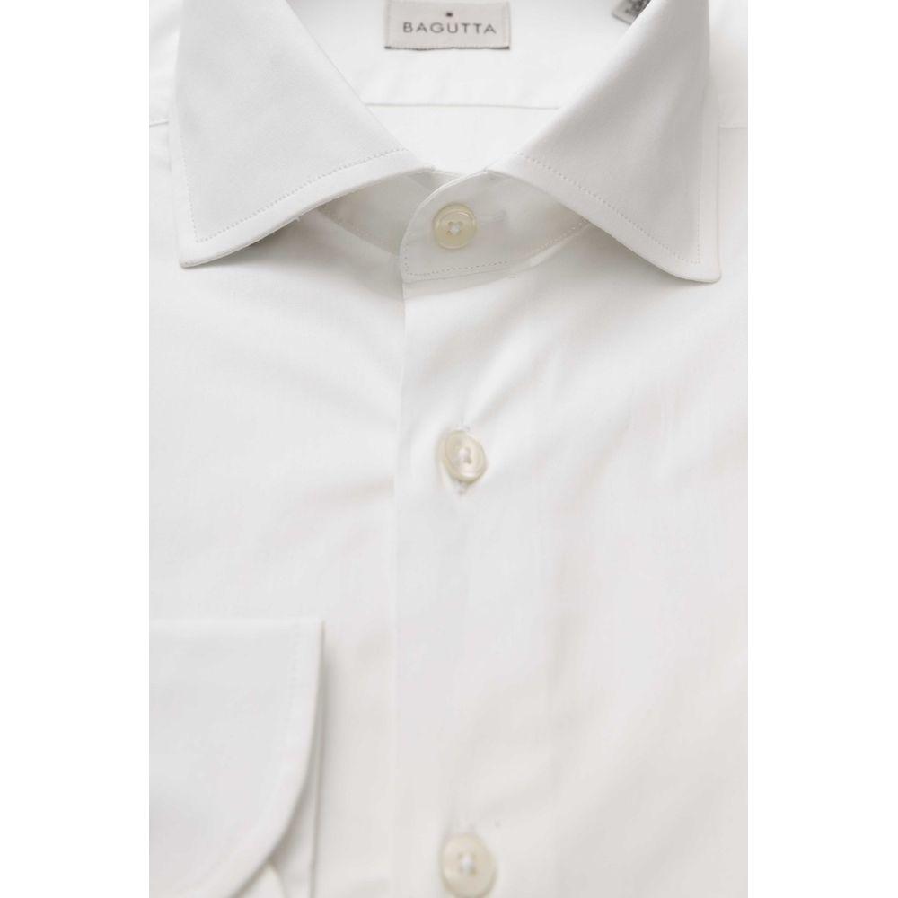Bagutta White Cotton Men Shirt BA-23946-XL
