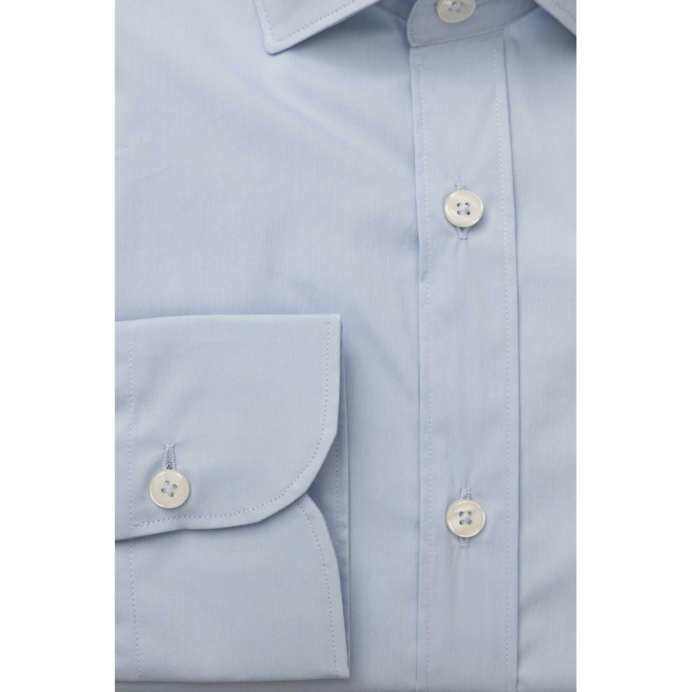 Bagutta Light Blue Cotton Men Shirt BA-23933-XL