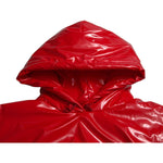 Dolce & Gabbana Shiny Red Hooded Cropped Short Coat Jacket JKT3707-40