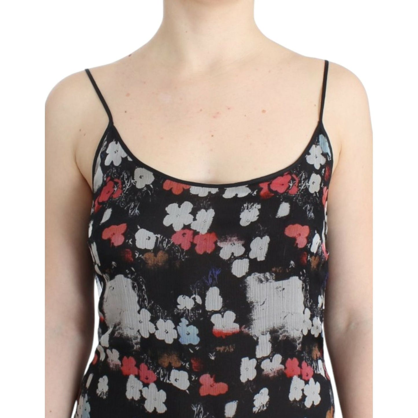 Costume National Floral silk mini dress SIG11657-1