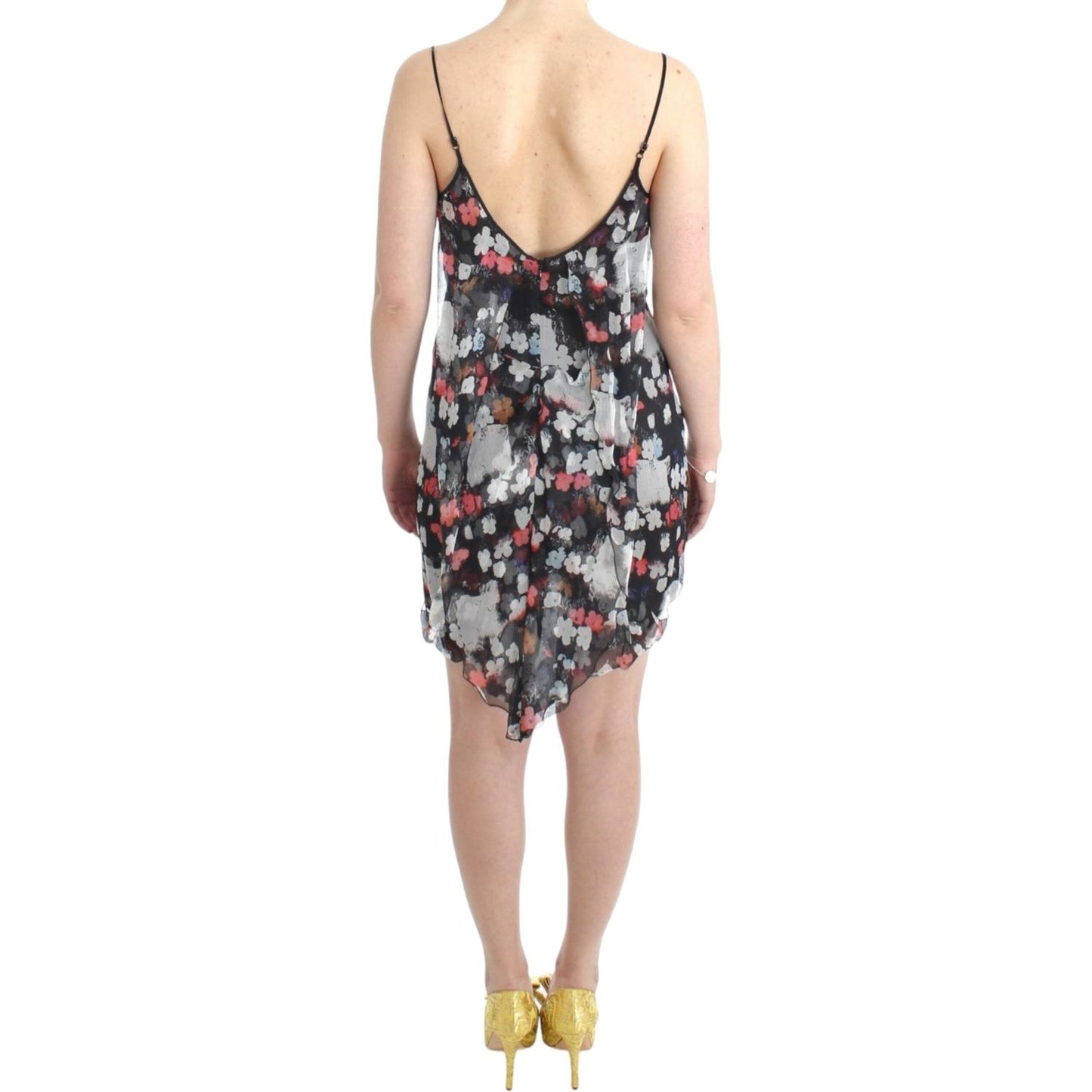 Costume National Floral silk mini dress SIG11657-1