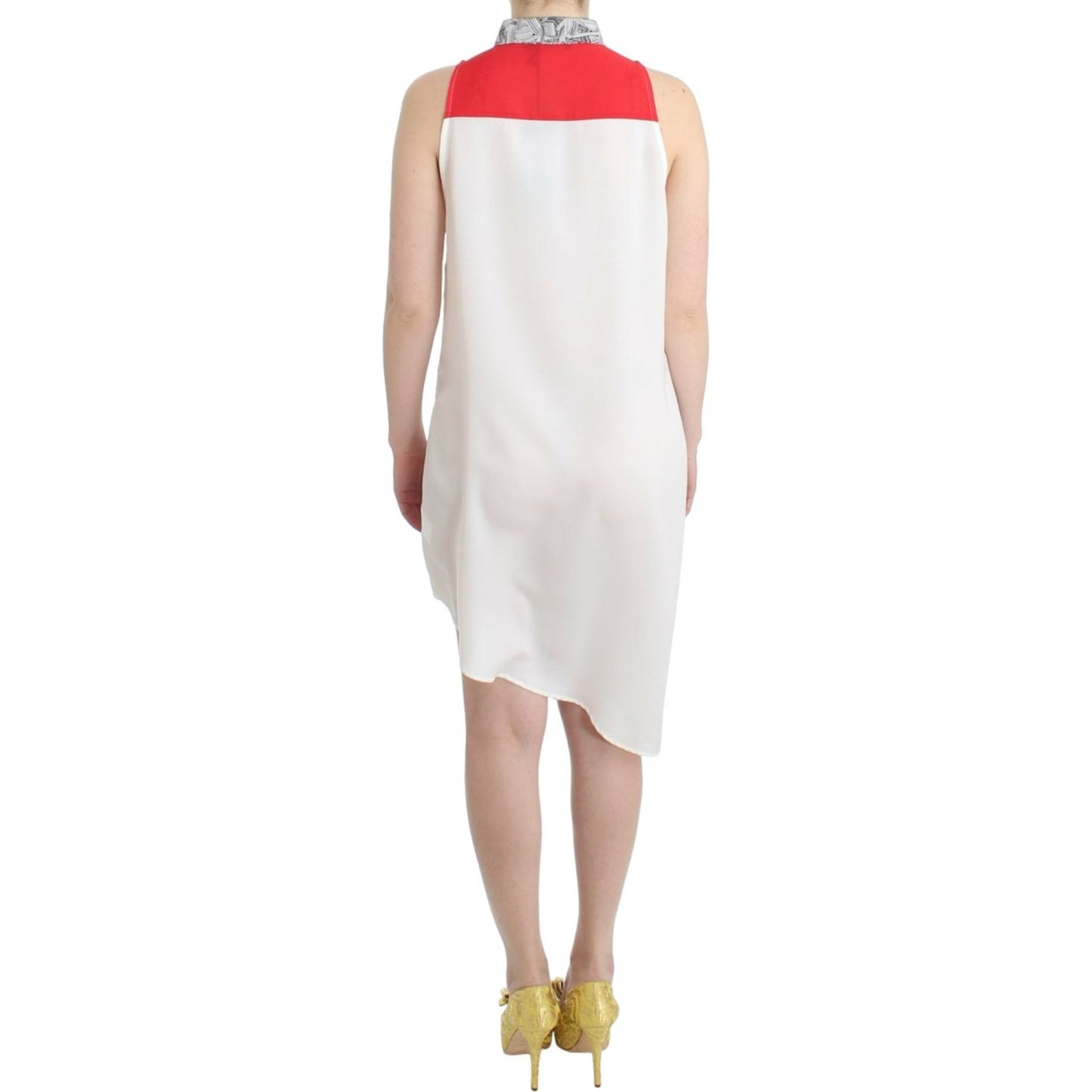 Costume National White shirt assymetric hem dress SIG11647-2