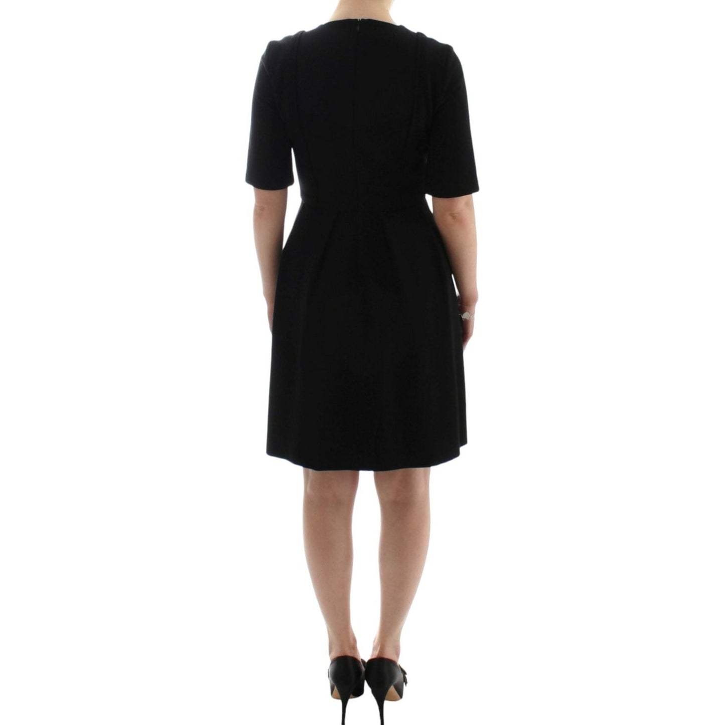 CO|TE Black short sleeve venus dress SIG12647-1