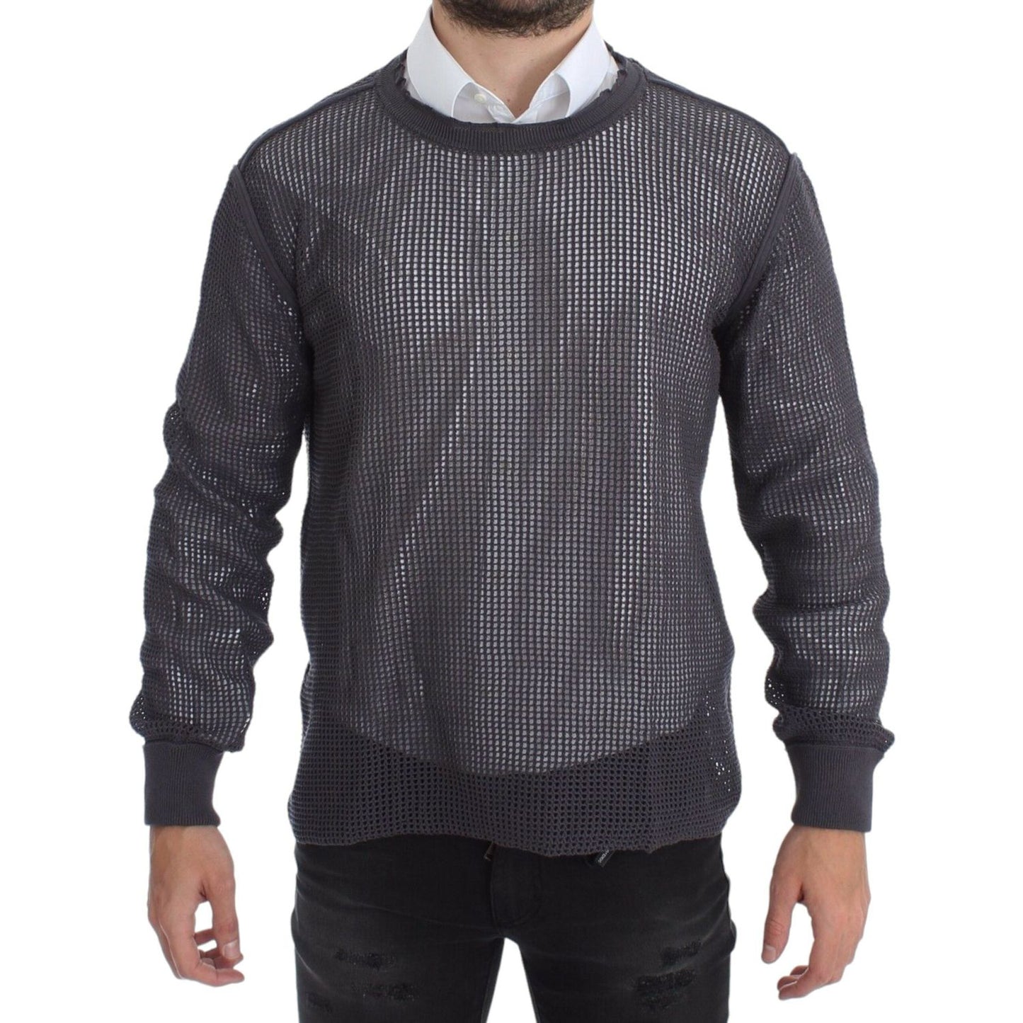 Dolce & Gabbana Purple Runway Netz Pullover Netted Sweater GTH10674-5