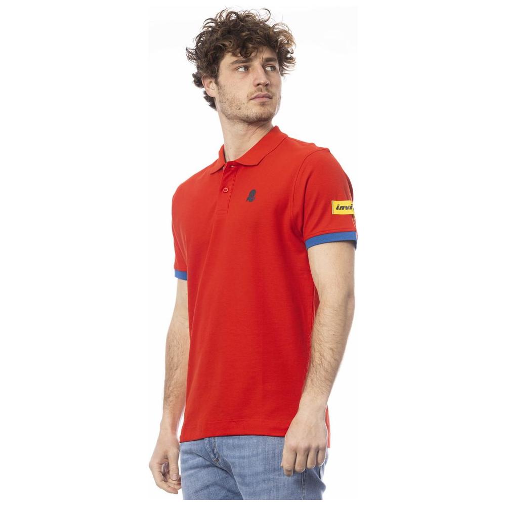 Invicta Red Cotton Men Polo Shirt IN-24065-S