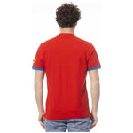 Invicta Red Cotton Men Polo Shirt IN-24065-S