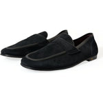 Dolce & Gabbana Black Velvet Slip On Loafers Dress Shoes MV5535-40