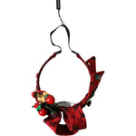 Dolce & Gabbana Red Cherry Sicily Embellished Women Hairband Diadem SMY101416