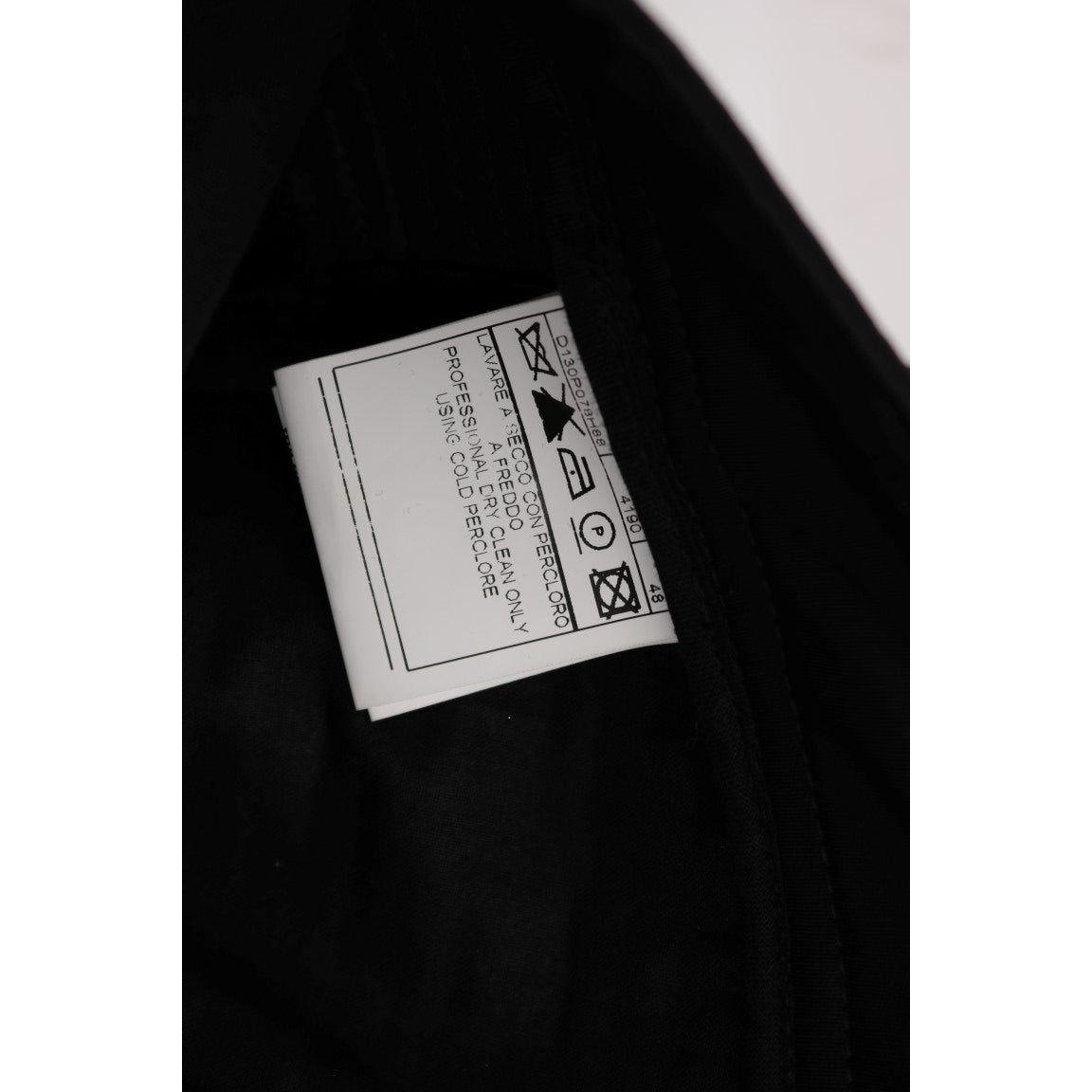 Ermanno Scervino Black Cotton Slim Fit Casual Pants Jeans & Pants