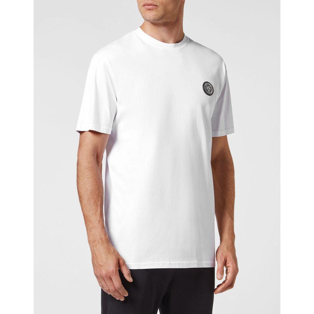 Plein Sport White Cotton Men's T-Shirt PL-12010-XXL