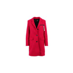 Love Moschino Chic Pink Woolen Coat with Logo Details LO-10240-IT42|M