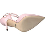 Dolce & Gabbana Pink Leather Ankle Strap Heels Pumps Shoes LA10710-41