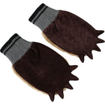 Dolce & Gabbana Beige Acrylic Knitted Fur Wrist Mitten Gloves LB30143