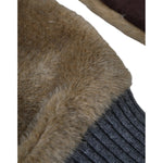 Dolce & Gabbana Beige Acrylic Knitted Fur Wrist Mitten Gloves LB30143