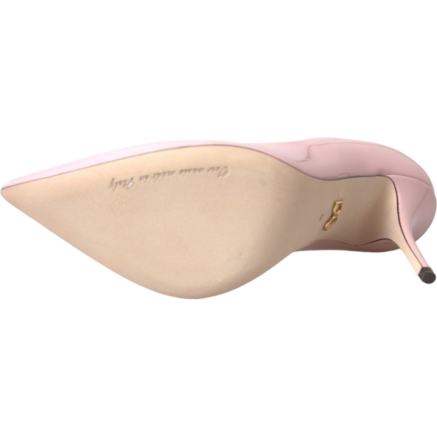 Dolce & Gabbana Light Pink Patent Leather Pumps Heels Shoes LA11136-40.5