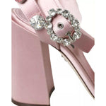 Dolce & Gabbana Pink Turkey Feather Crystal Sandals Shoes LA10906-36