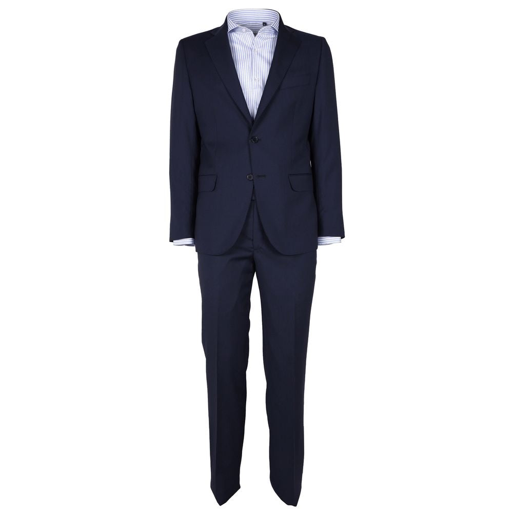 Made in Italy Blue Wool Men Suit ER-12394-IT46 | S