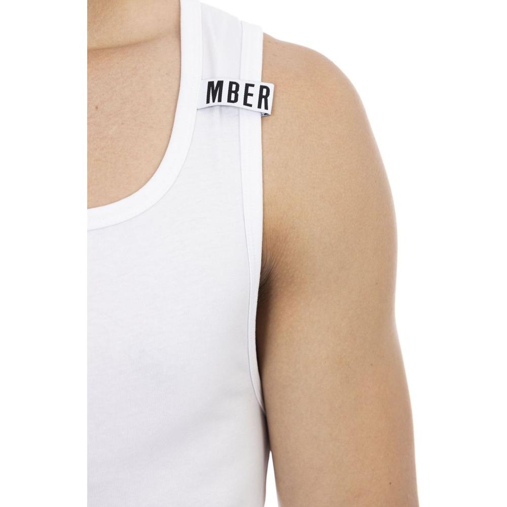 Bikkembergs White Cotton Men's Tank Top BI-22648-S