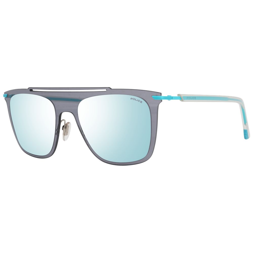 Police Blue Metal & Plastic Sunglasses