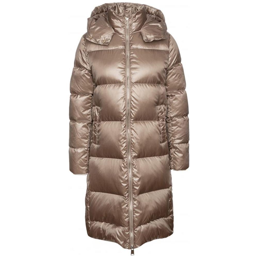 People Of Shibuya Beige Polyester Jackets & Coat PE-13571-IT40|S