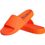 Dolce & Gabbana Orange Rubber Slides Sandals Beachwear Shoes LA11503-35