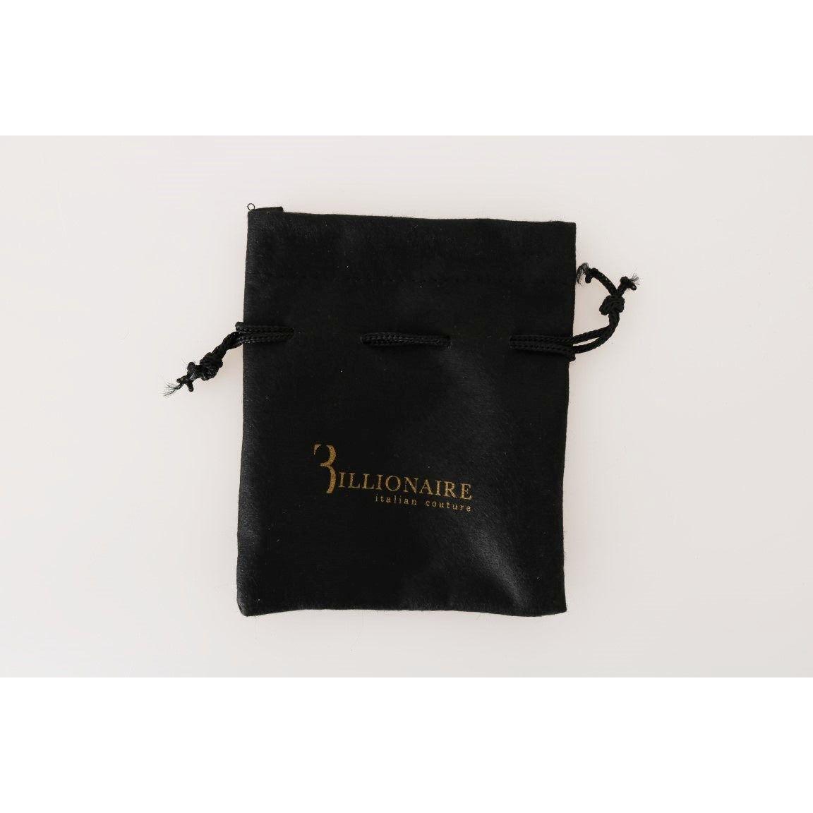 Billionaire Italian Couture Black Leather Cardholder Wallet VAS1445