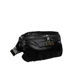 Dolce & Gabbana Black Nylon Fabric Belt Waist Fanny Pack Bag BAG4106